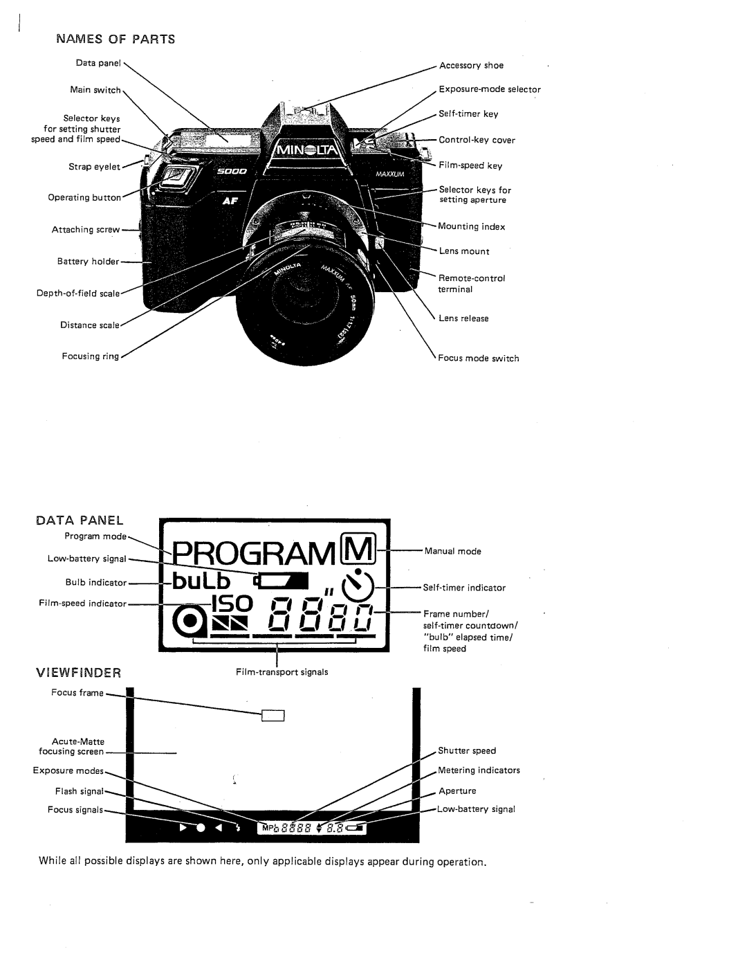 Minolta maxxum5000body manual 