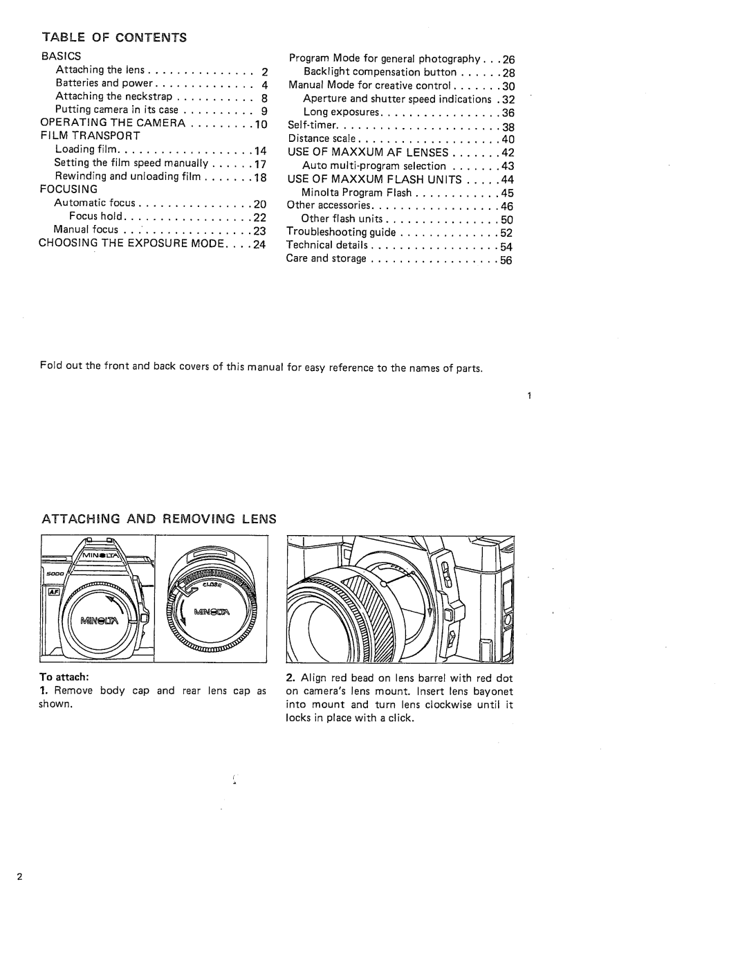 Minolta maxxum5000body manual 