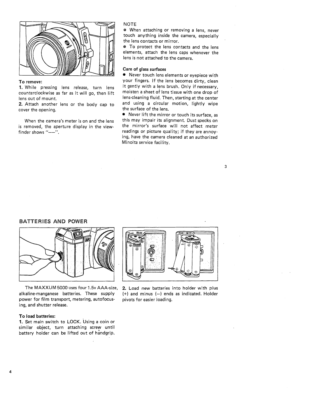 Minolta maxxum5000body manual 