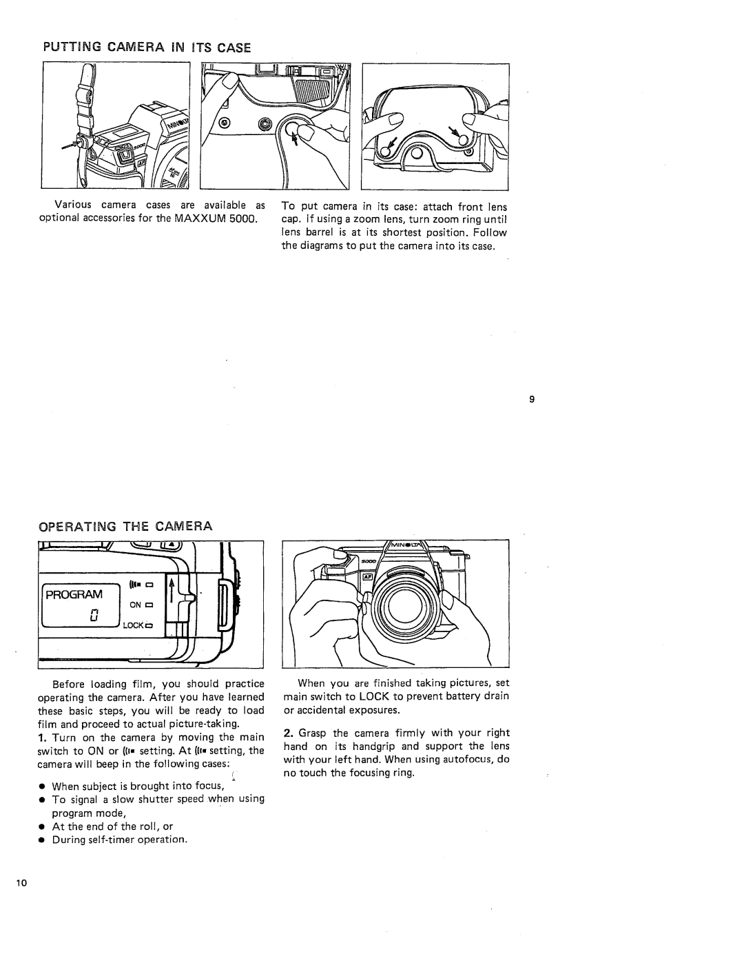 Minolta maxxum5000body manual 