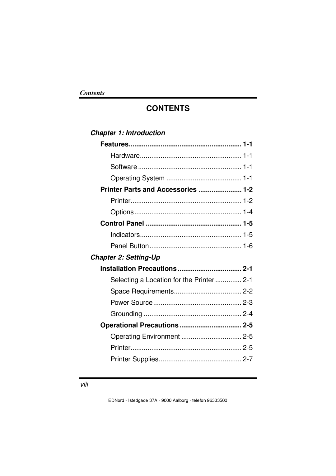 Minolta PagePro 1100 user manual Contents 