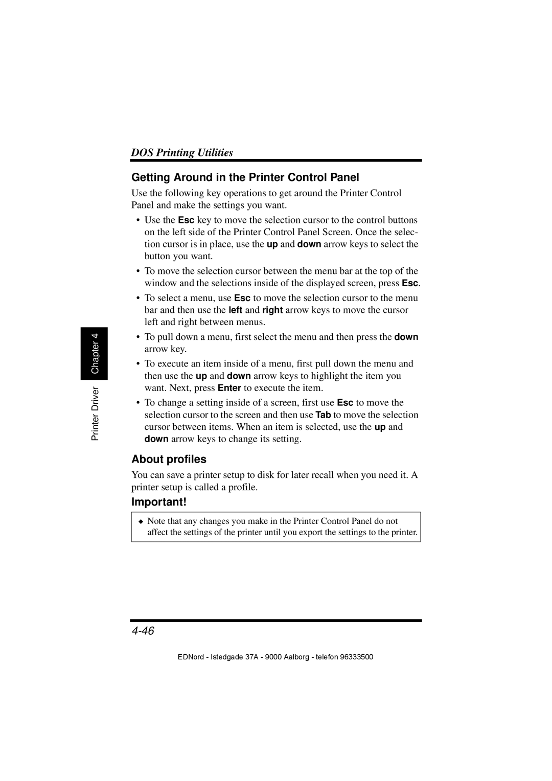 Minolta PagePro 1100 user manual Getting Around in the Printer Control Panel, About profiles 