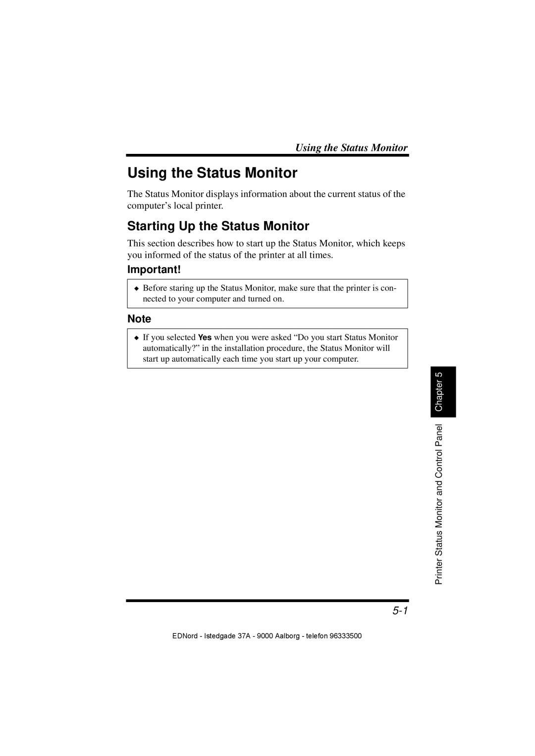 Minolta PagePro 1100 user manual Using the Status Monitor, Starting Up the Status Monitor 