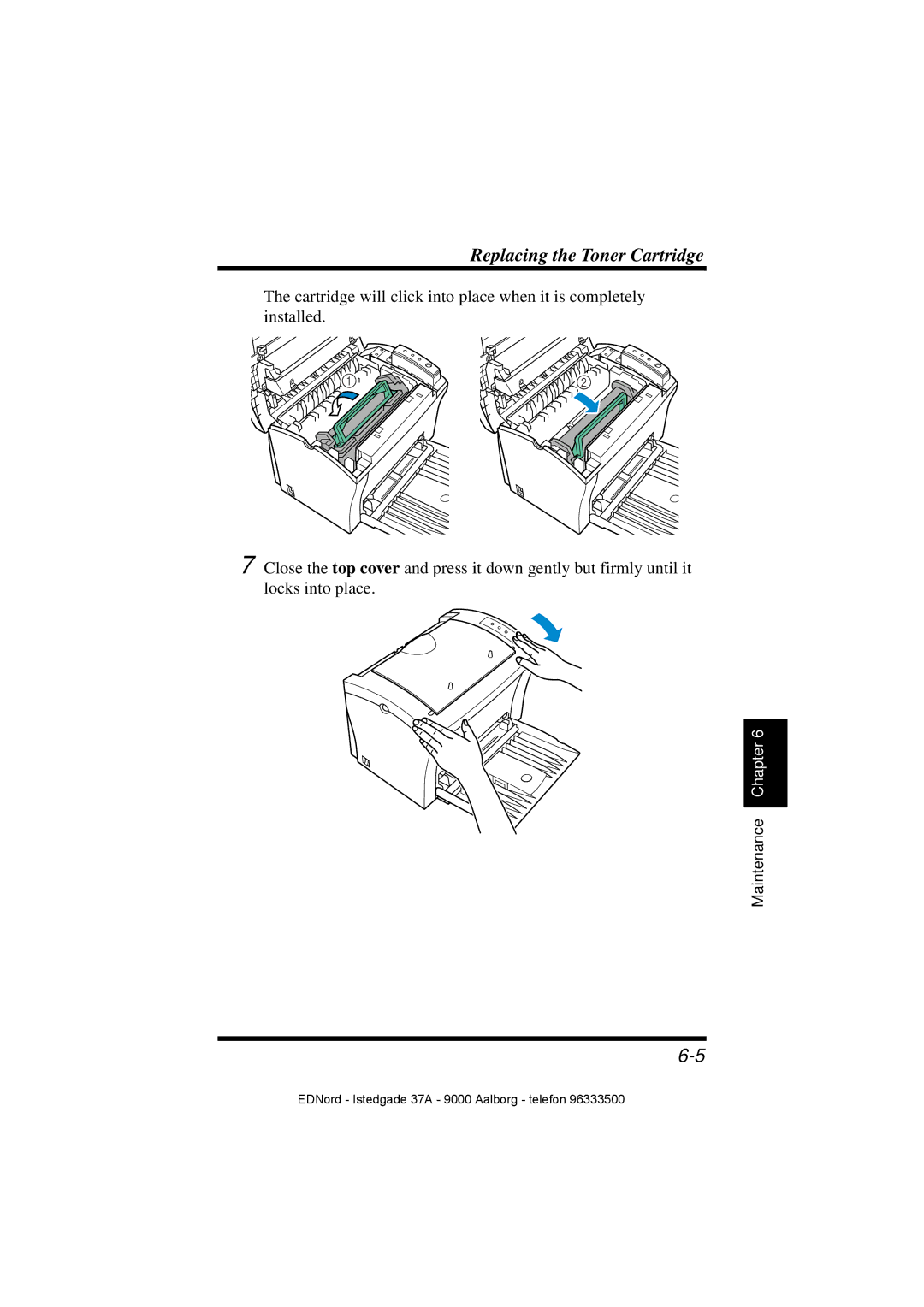 Minolta PagePro 1100 user manual Replacing the Toner Cartridge 