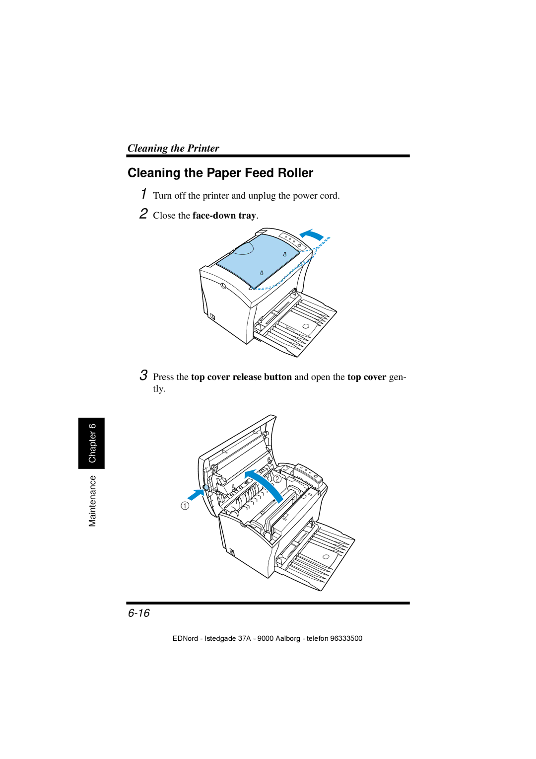 Minolta PagePro 1100 user manual Cleaning the Paper Feed Roller 