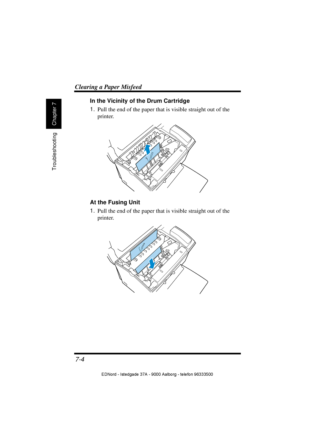 Minolta PagePro 1100 user manual Vicinity of the Drum Cartridge, At the Fusing Unit 