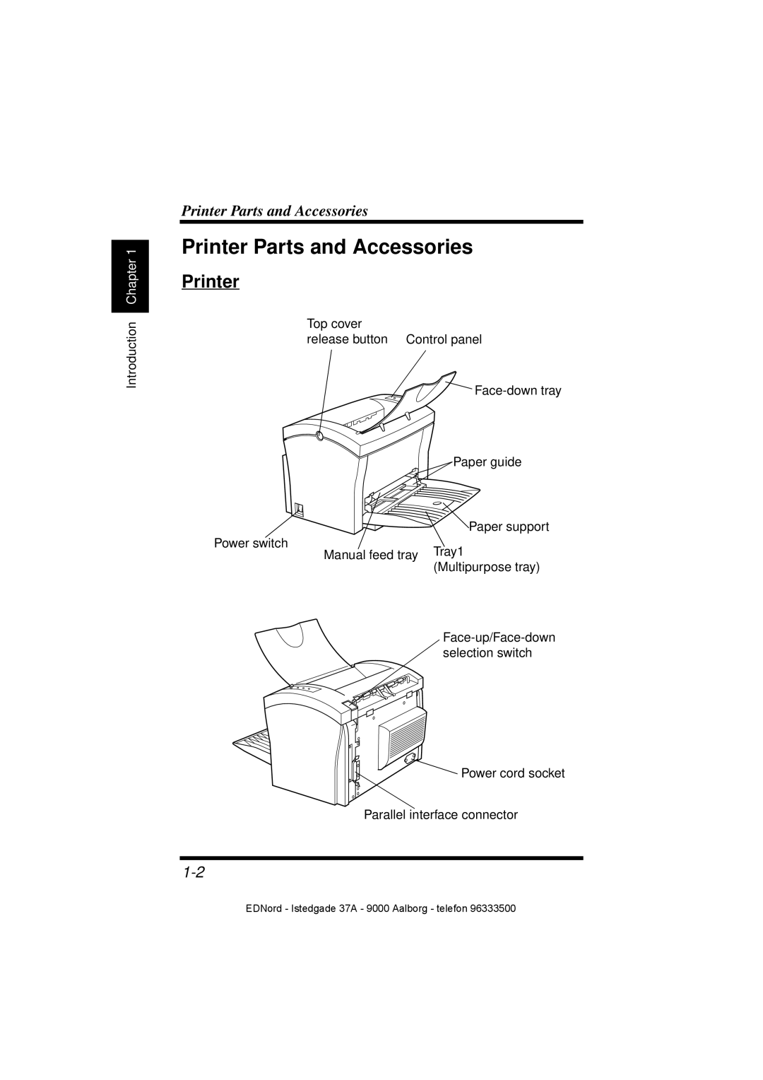 Minolta PagePro 1100 user manual Printer Parts and Accessories 