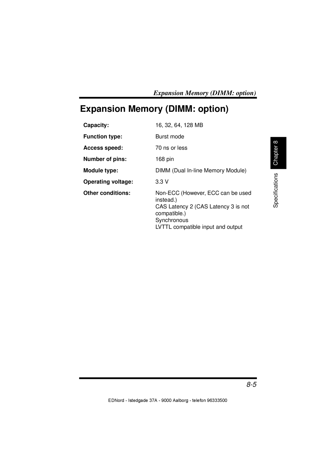 Minolta PagePro 1100 user manual Expansion Memory Dimm option 