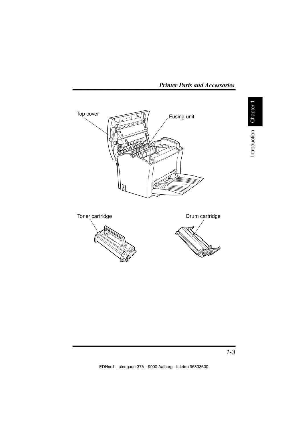 Minolta PagePro 1100 user manual Printer Parts and Accessories 