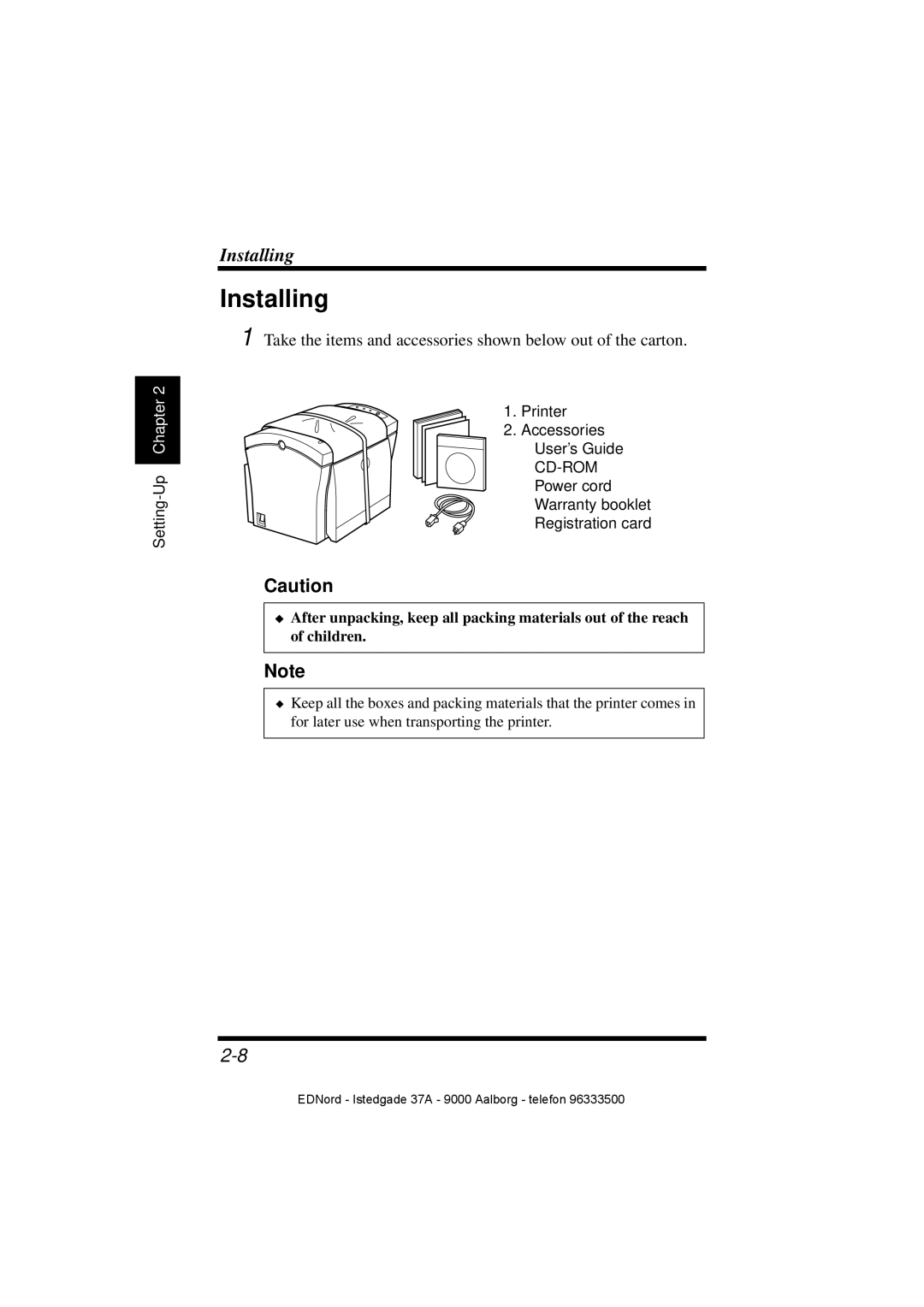 Minolta PagePro 1100 user manual Installing 