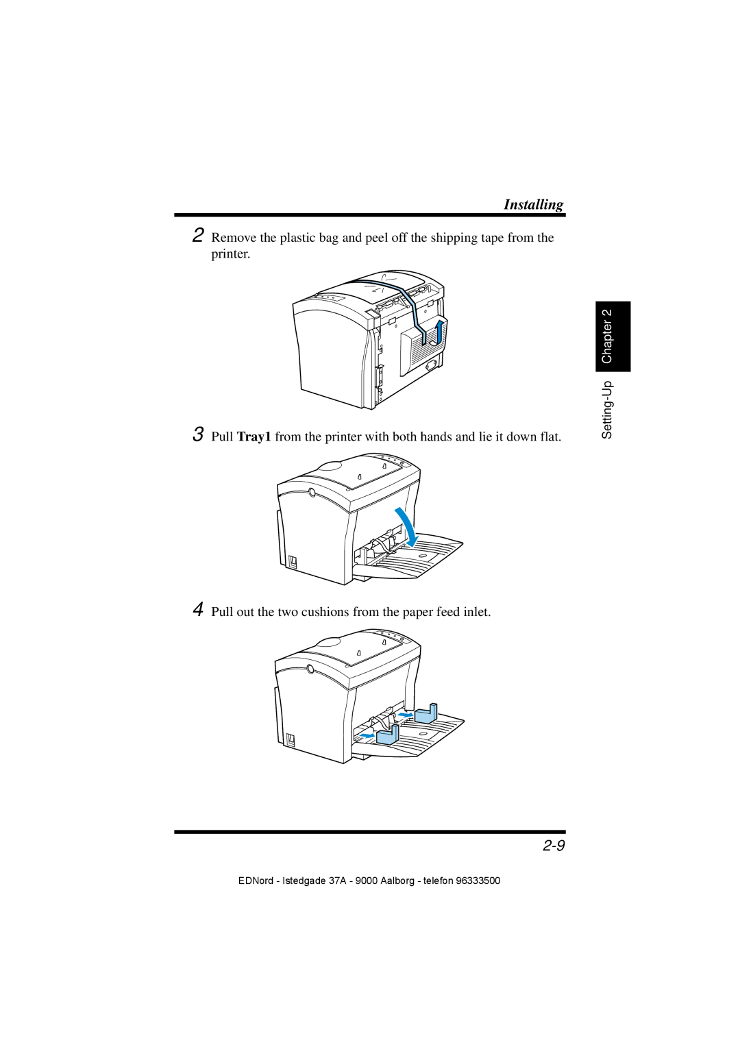 Minolta PagePro 1100 user manual Installing 