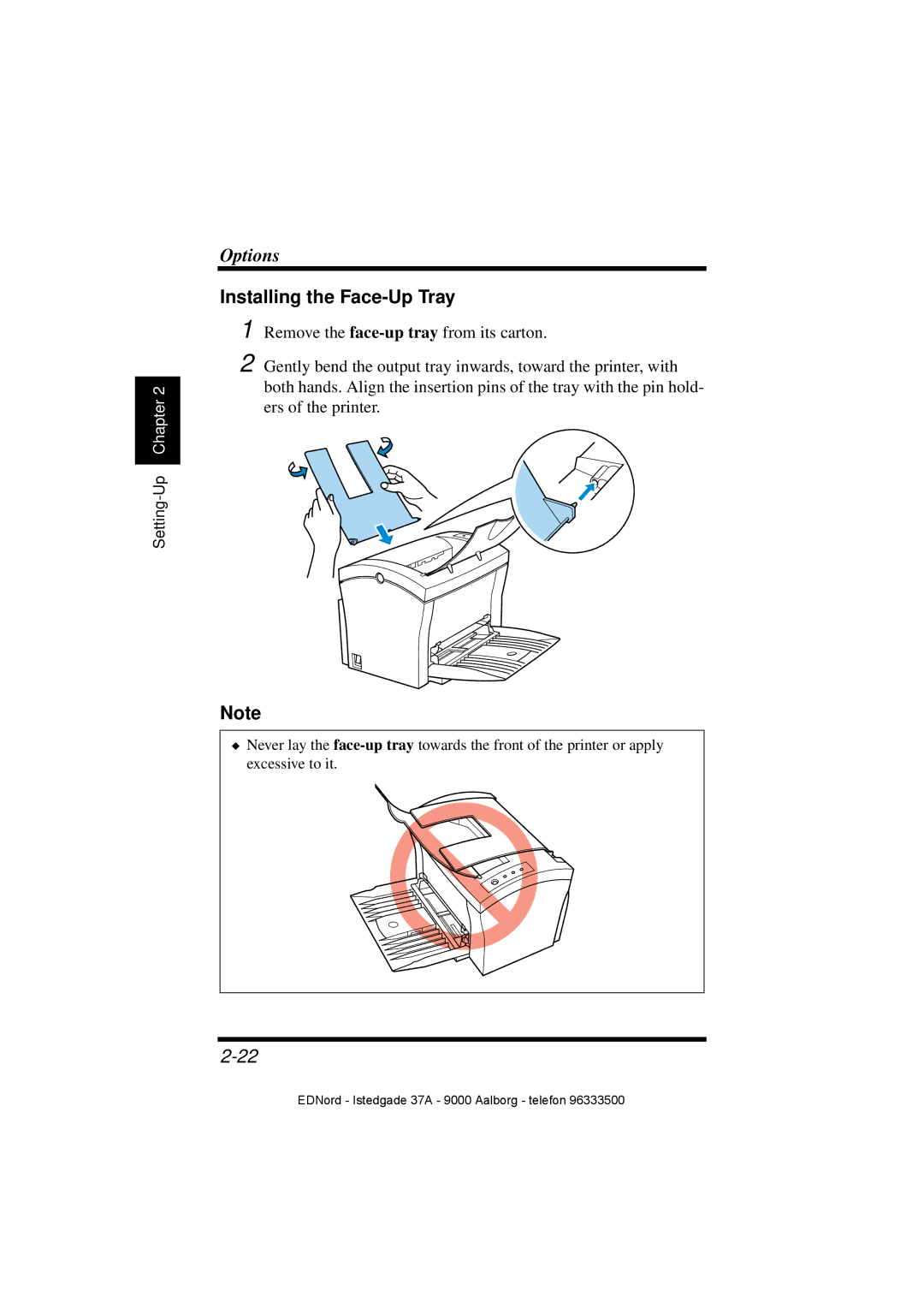 Minolta PagePro 1100 user manual Installing the Face-Up Tray 