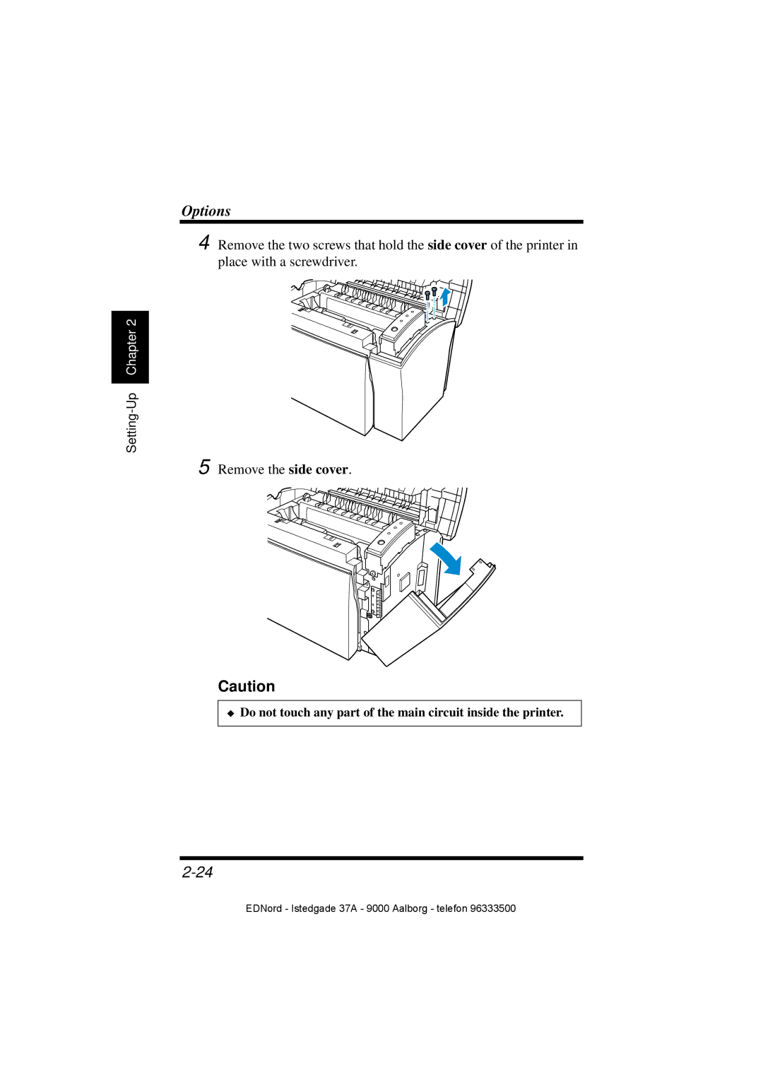 Minolta PagePro 1100 user manual Remove the side cover 