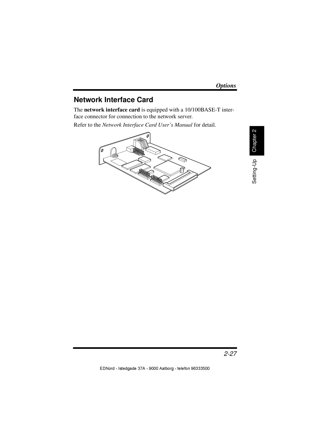 Minolta PagePro 1100 user manual Network Interface Card 