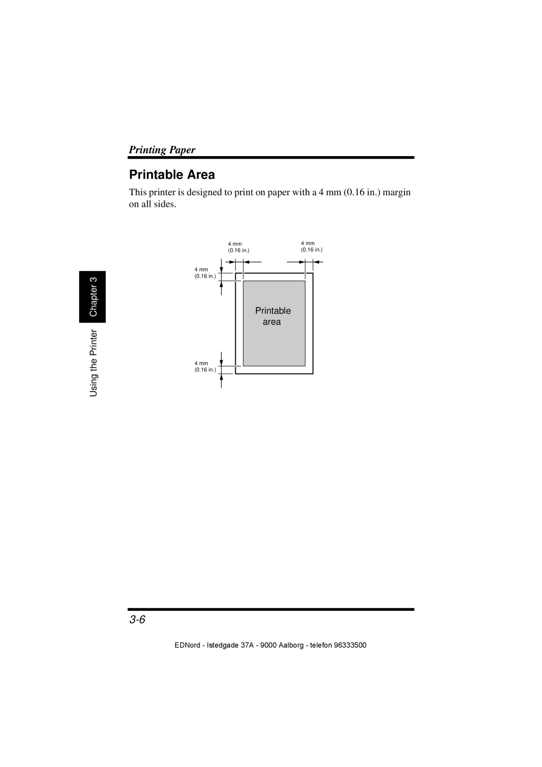 Minolta PagePro 1100 user manual Printable Area 