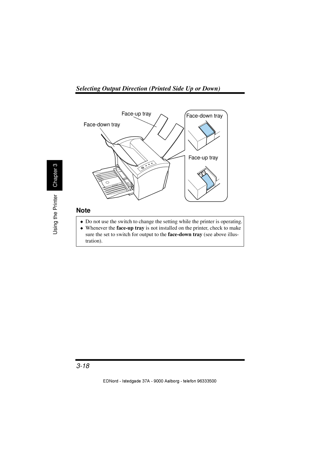 Minolta PagePro 1100 user manual Face-up tray Face-down tray 