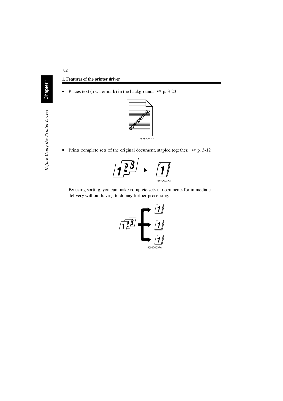 Minolta PCL6 user manual Places text a watermark in the background. p 