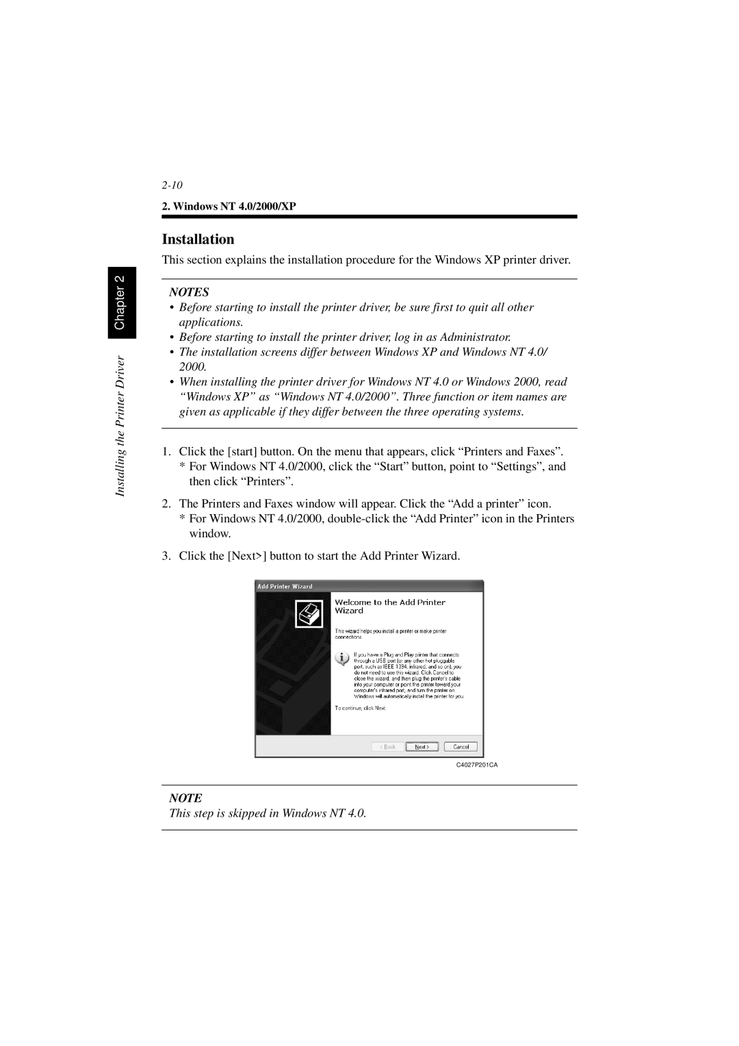 Minolta PCL6 user manual This step is skipped in Windows NT 