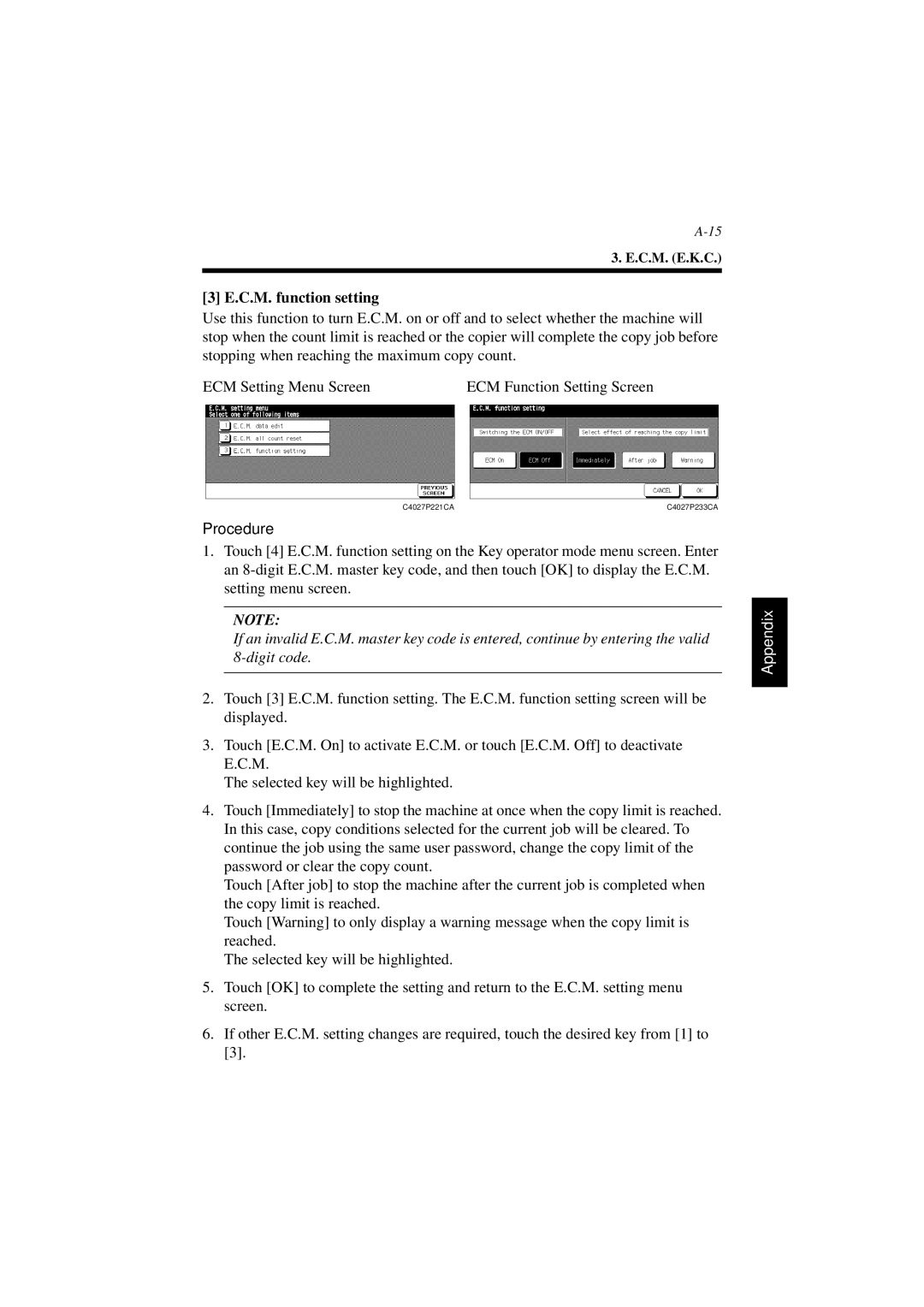 Minolta PCL6 user manual C.M. function setting 