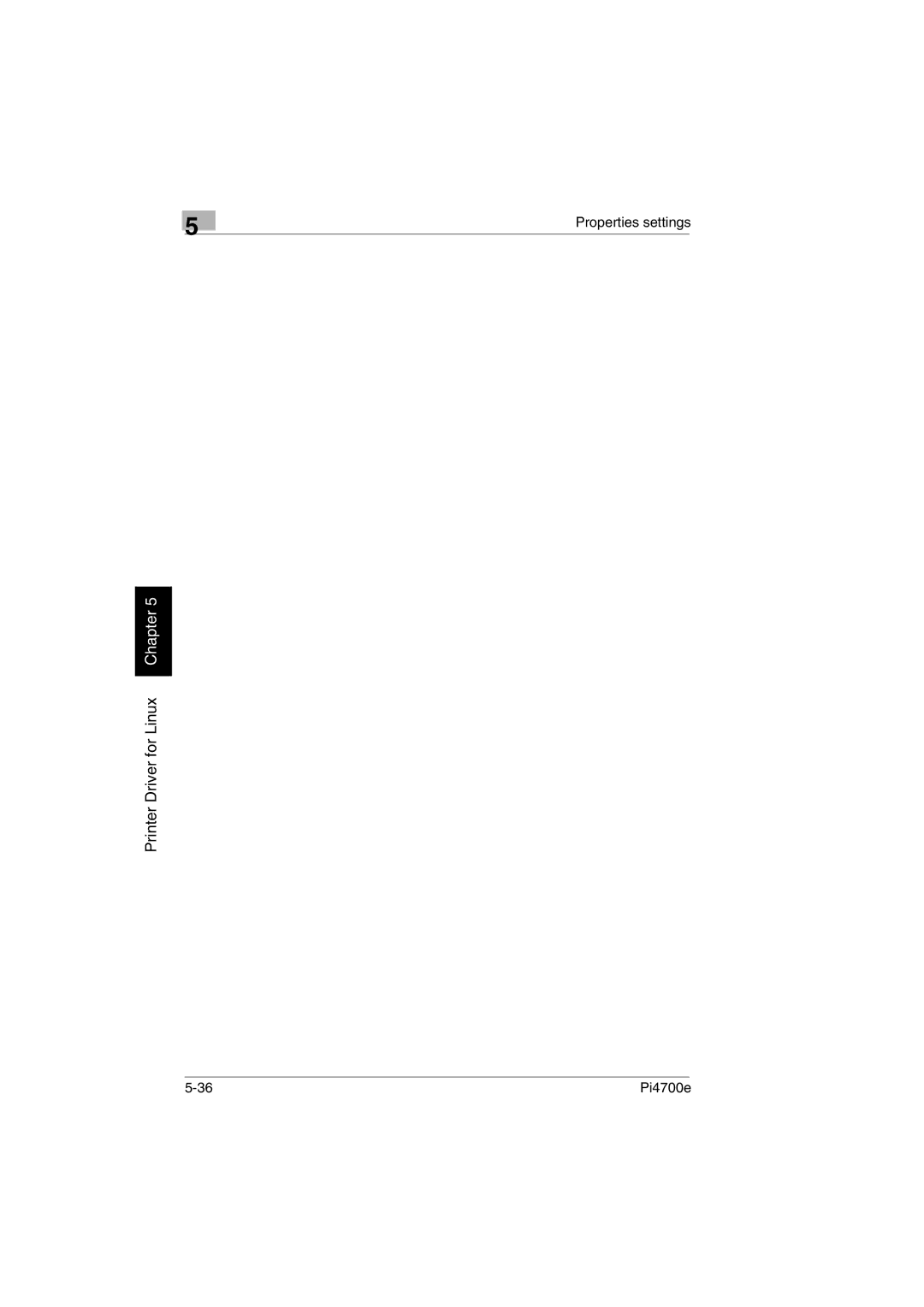 Minolta PI4700E user manual Printer Driver for Linux Chapter 