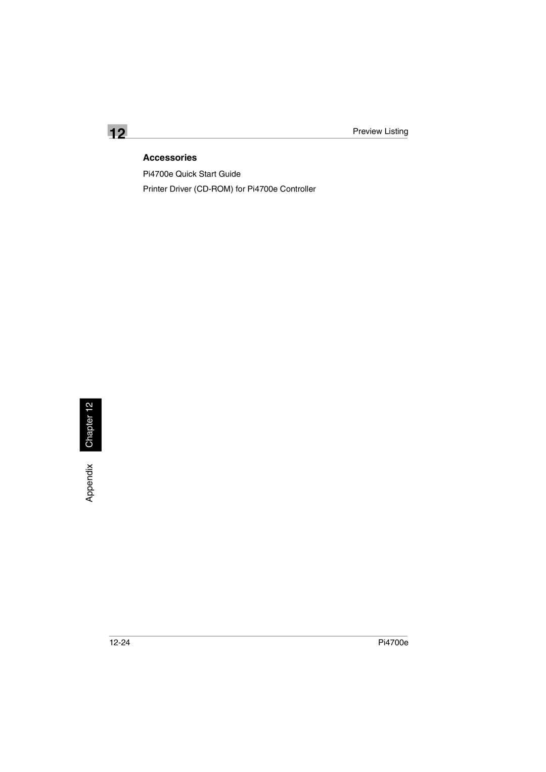 Minolta PI4700E user manual Accessories 