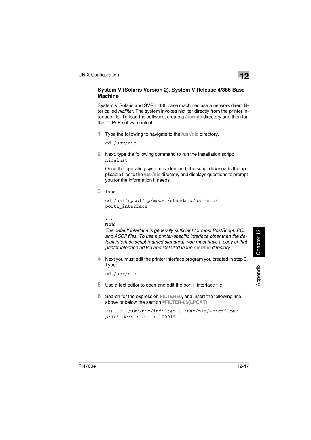 Minolta PI4700E user manual Cd /usr/nic 