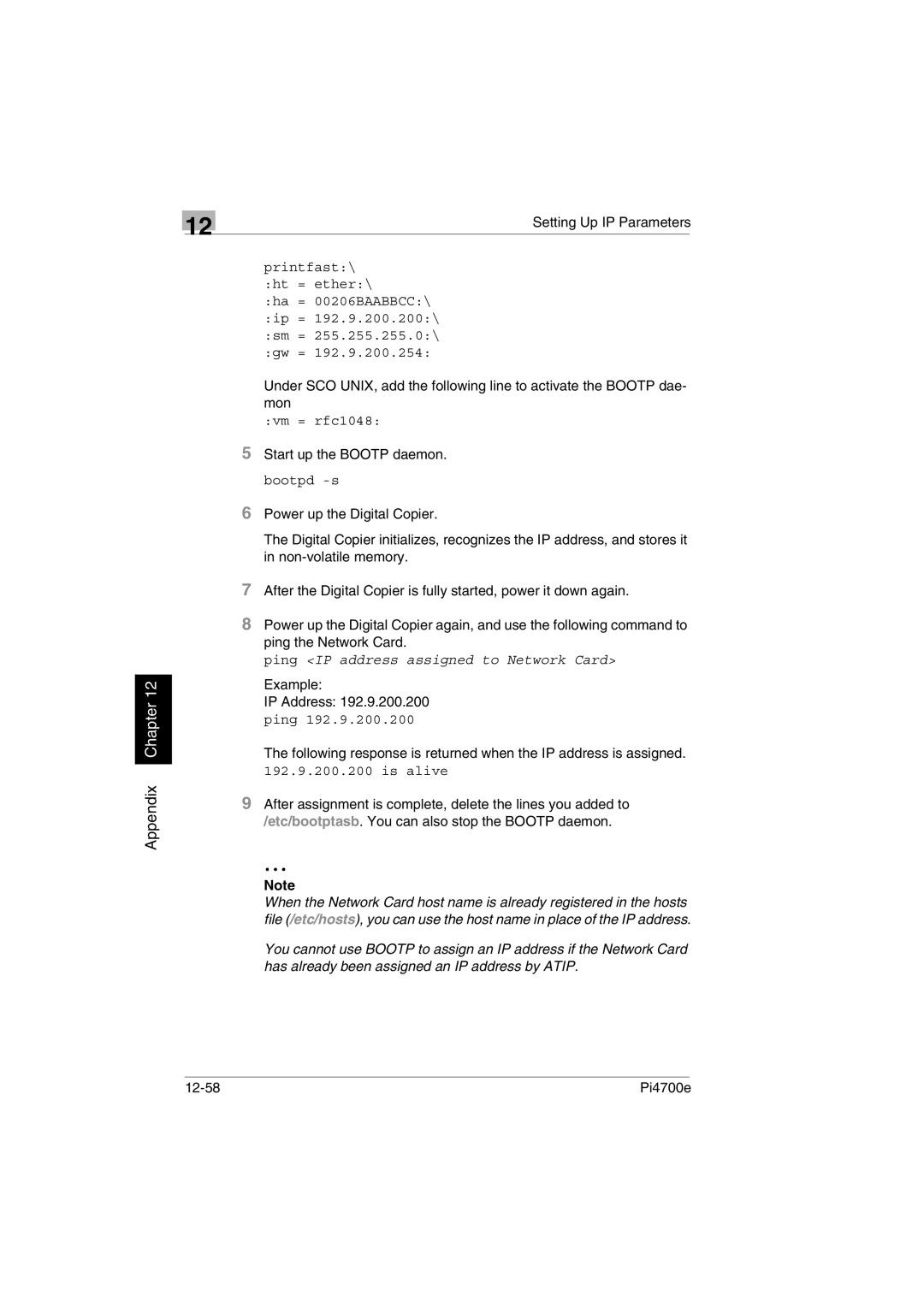 Minolta PI4700E user manual 12-58 