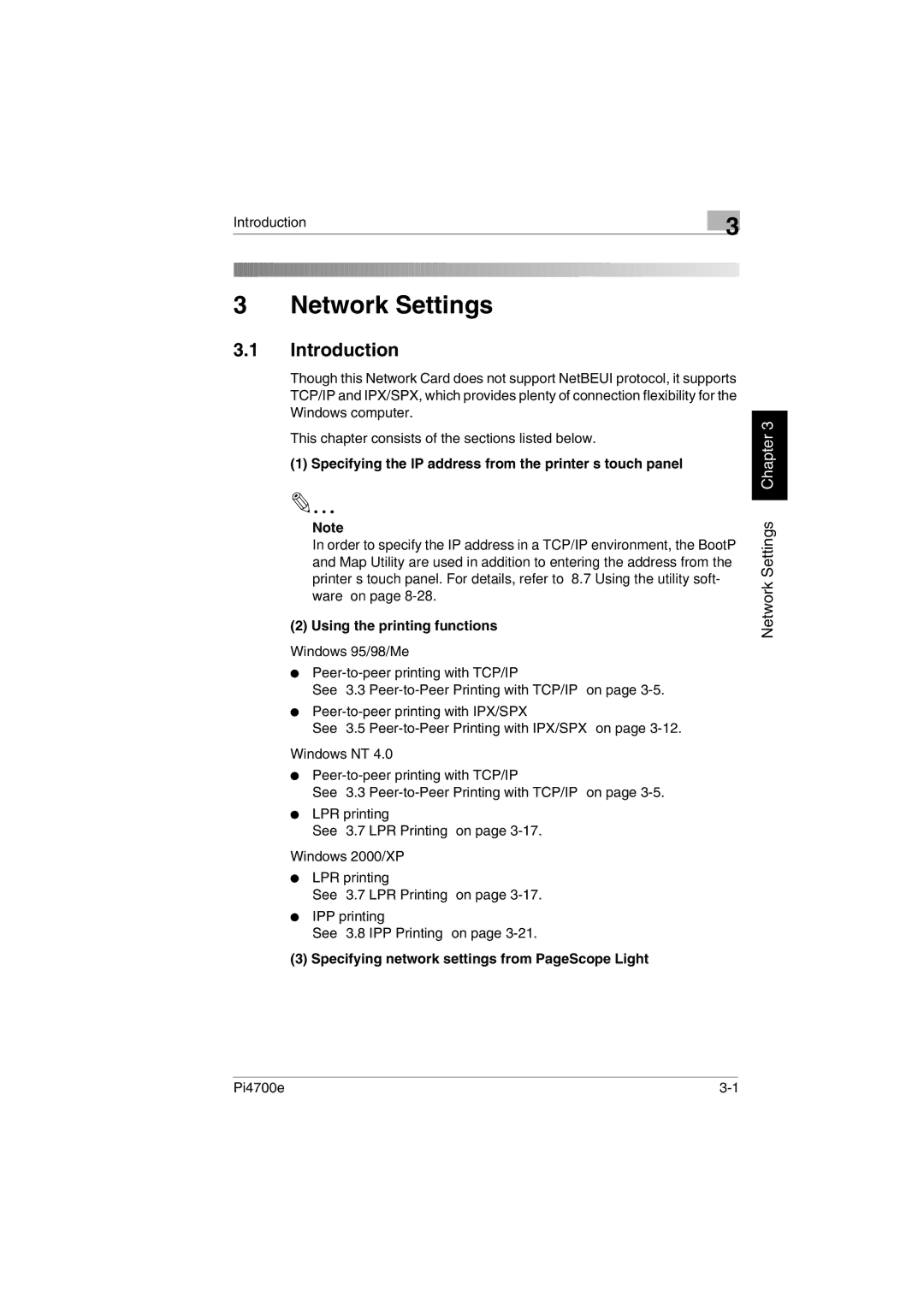 Minolta PI4700E user manual Introduction, Using the printing functions 