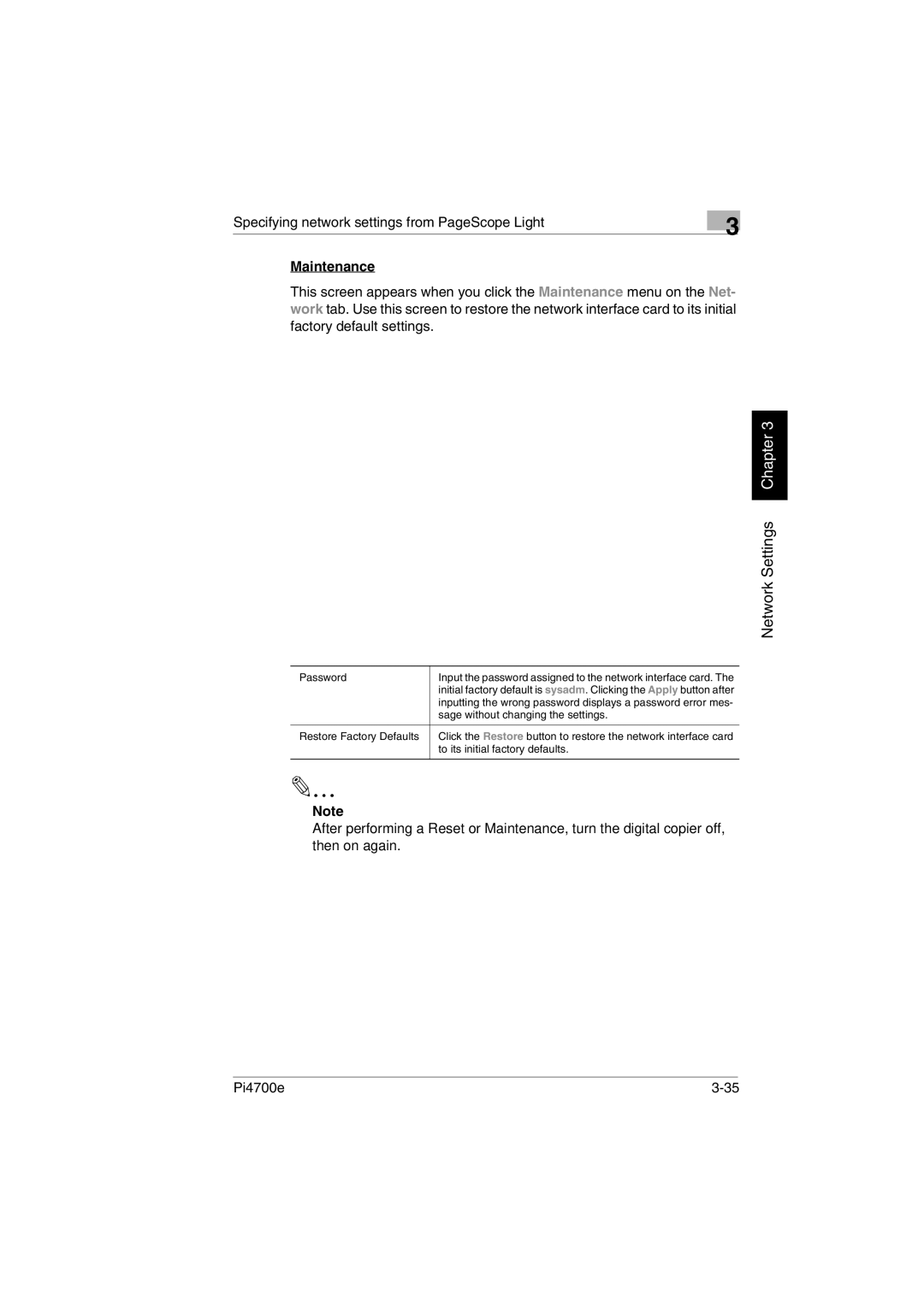 Minolta PI4700E user manual Maintenance 