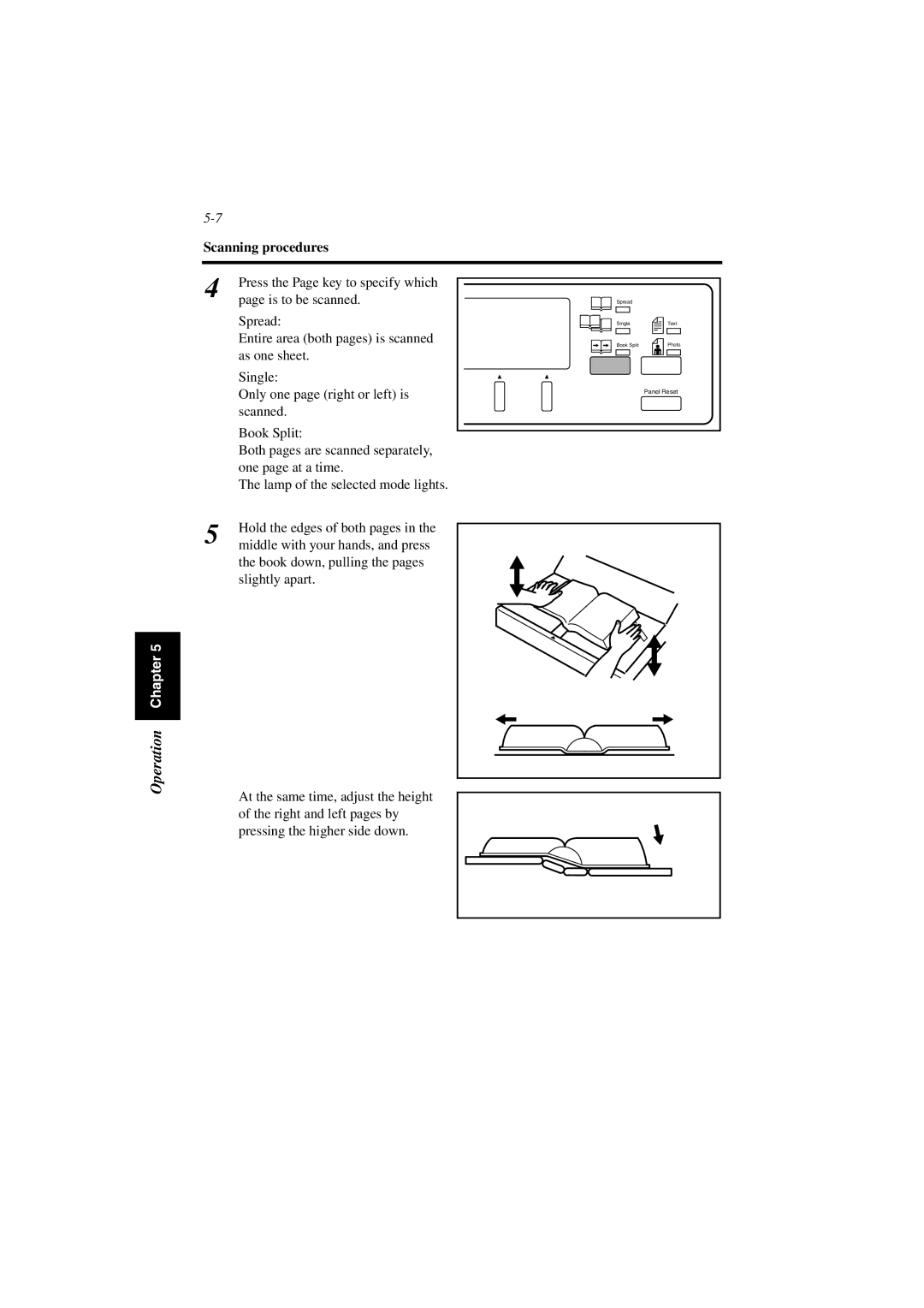 Minolta PS7000 manual Scanning procedures 