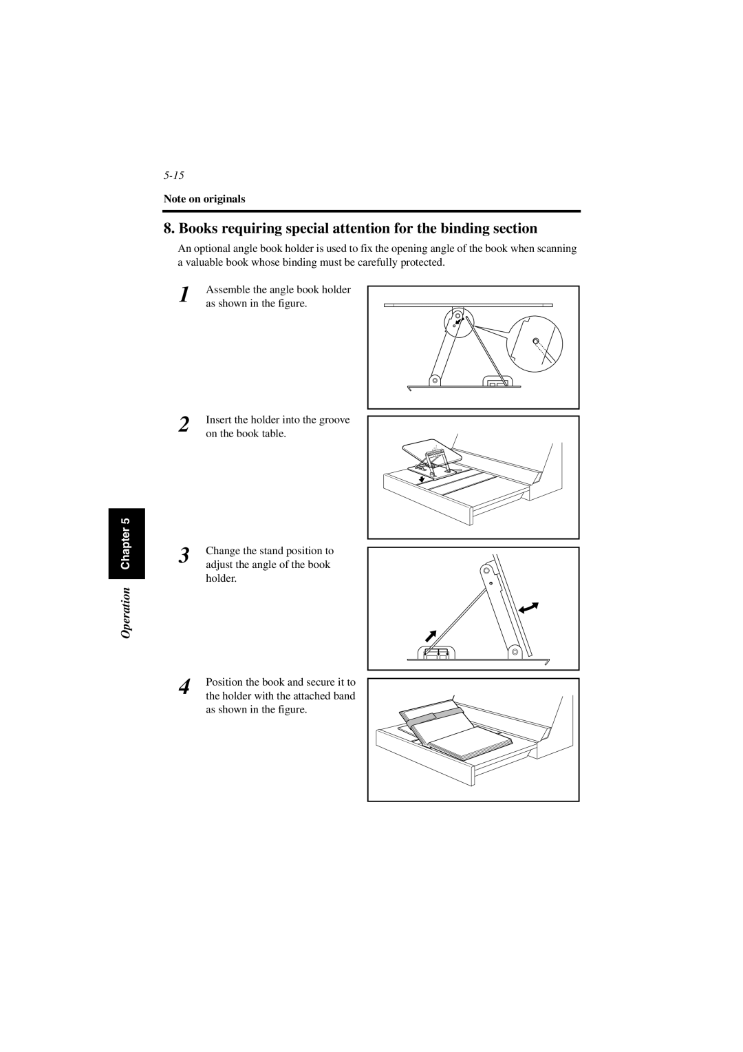 Minolta PS7000 manual Books requiring special attention for the binding section 