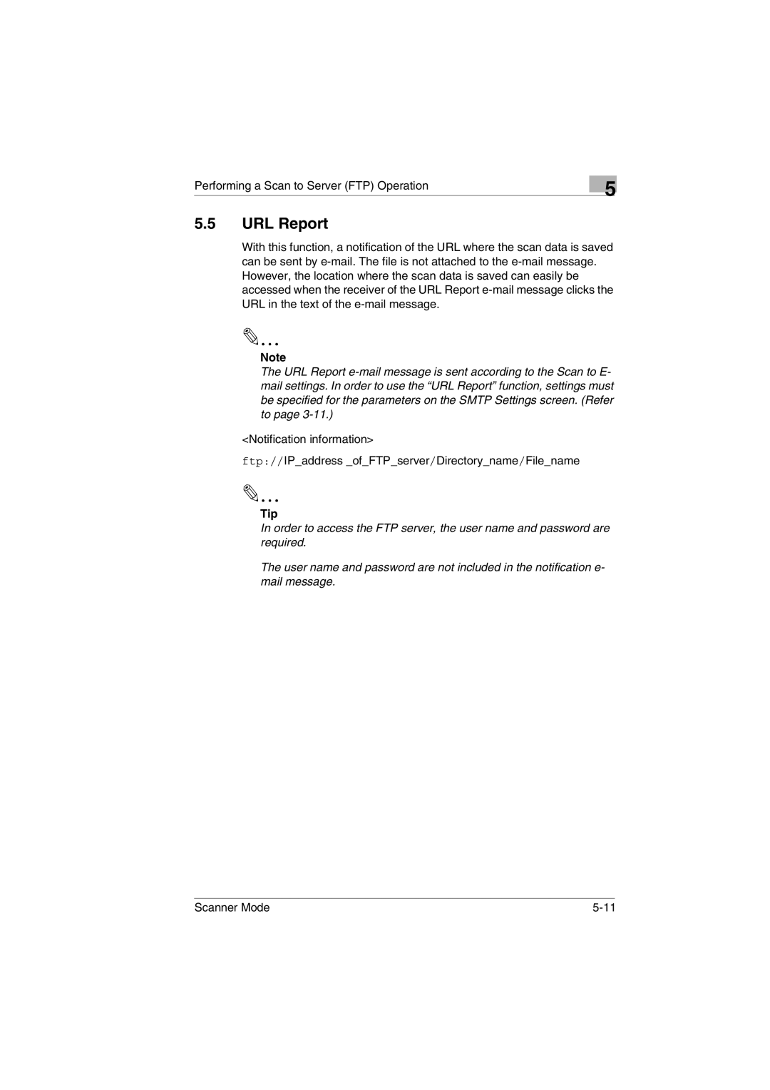 Minolta Scanner Mode user manual URL Report 