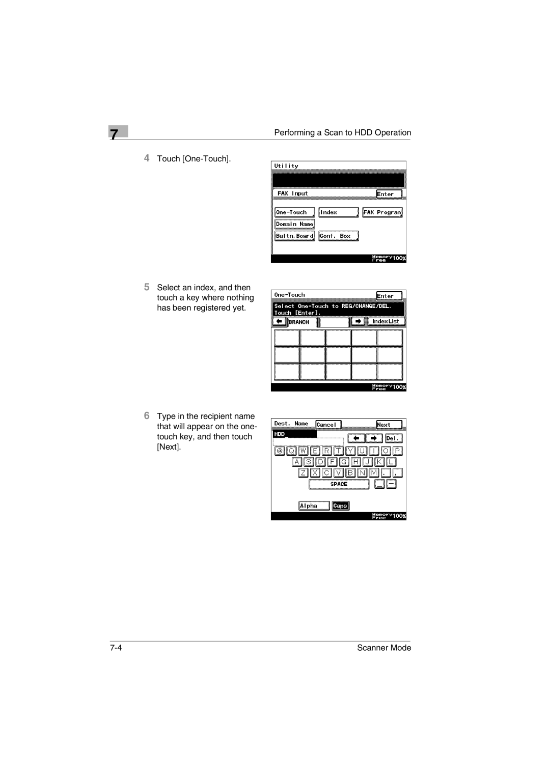 Minolta Scanner Mode user manual 