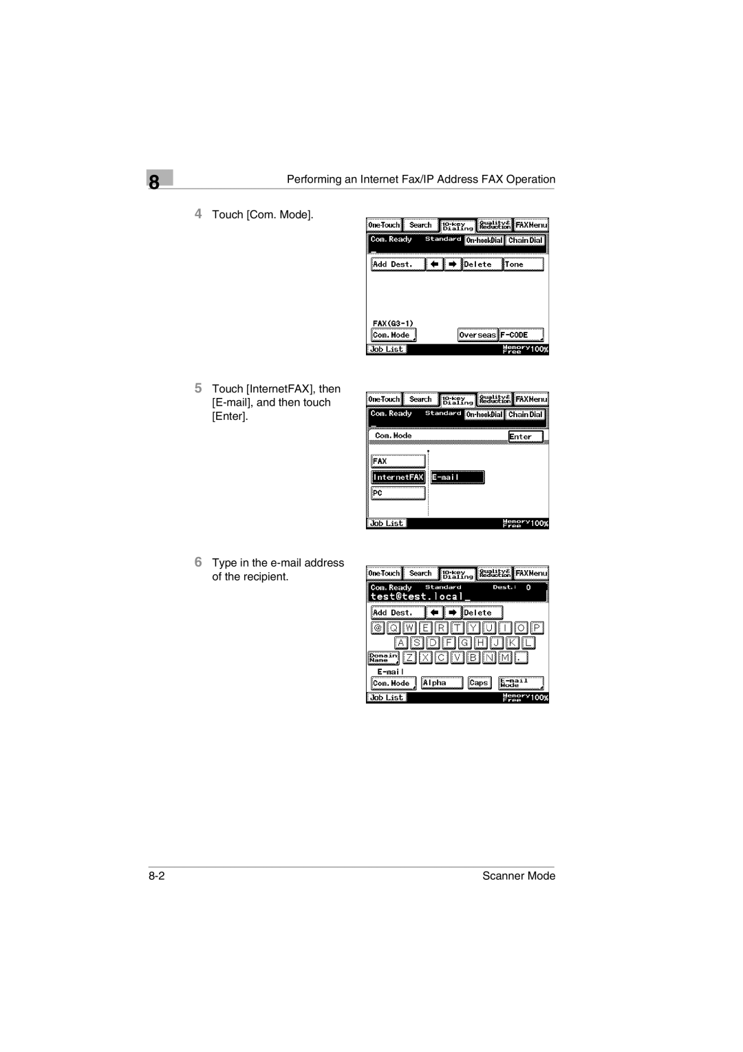 Minolta Scanner Mode user manual 