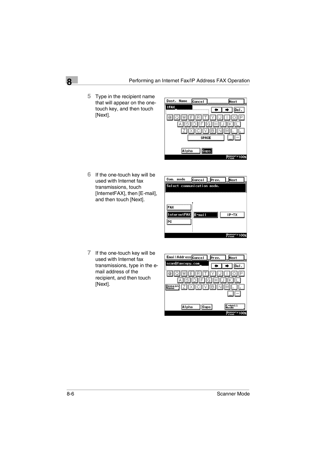 Minolta Scanner Mode user manual 