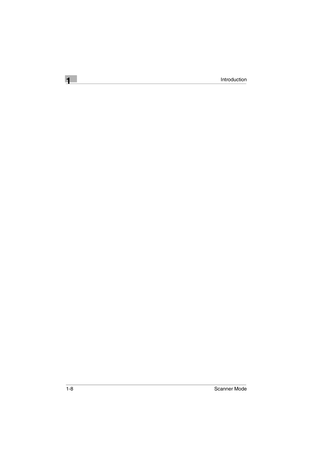 Minolta Scanner Mode user manual Introduction 