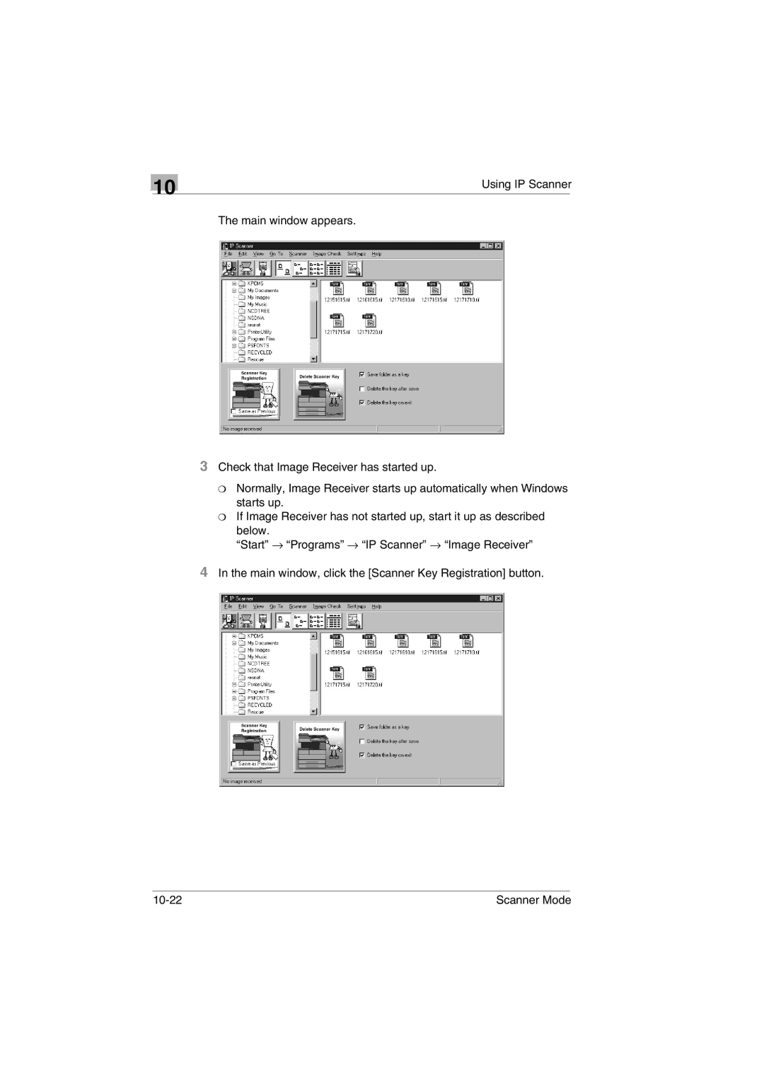 Minolta Scanner Mode user manual 