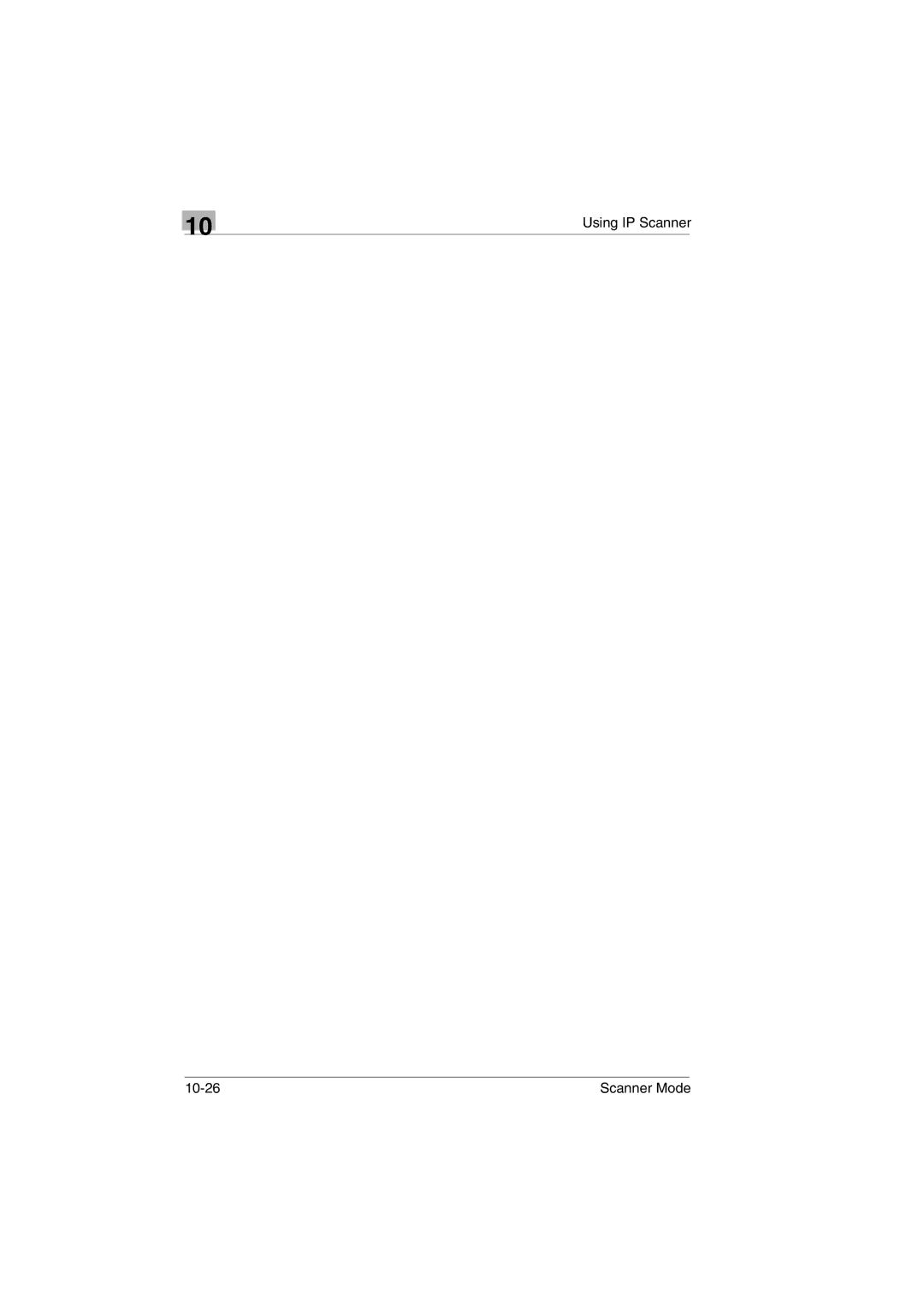 Minolta Scanner Mode user manual 