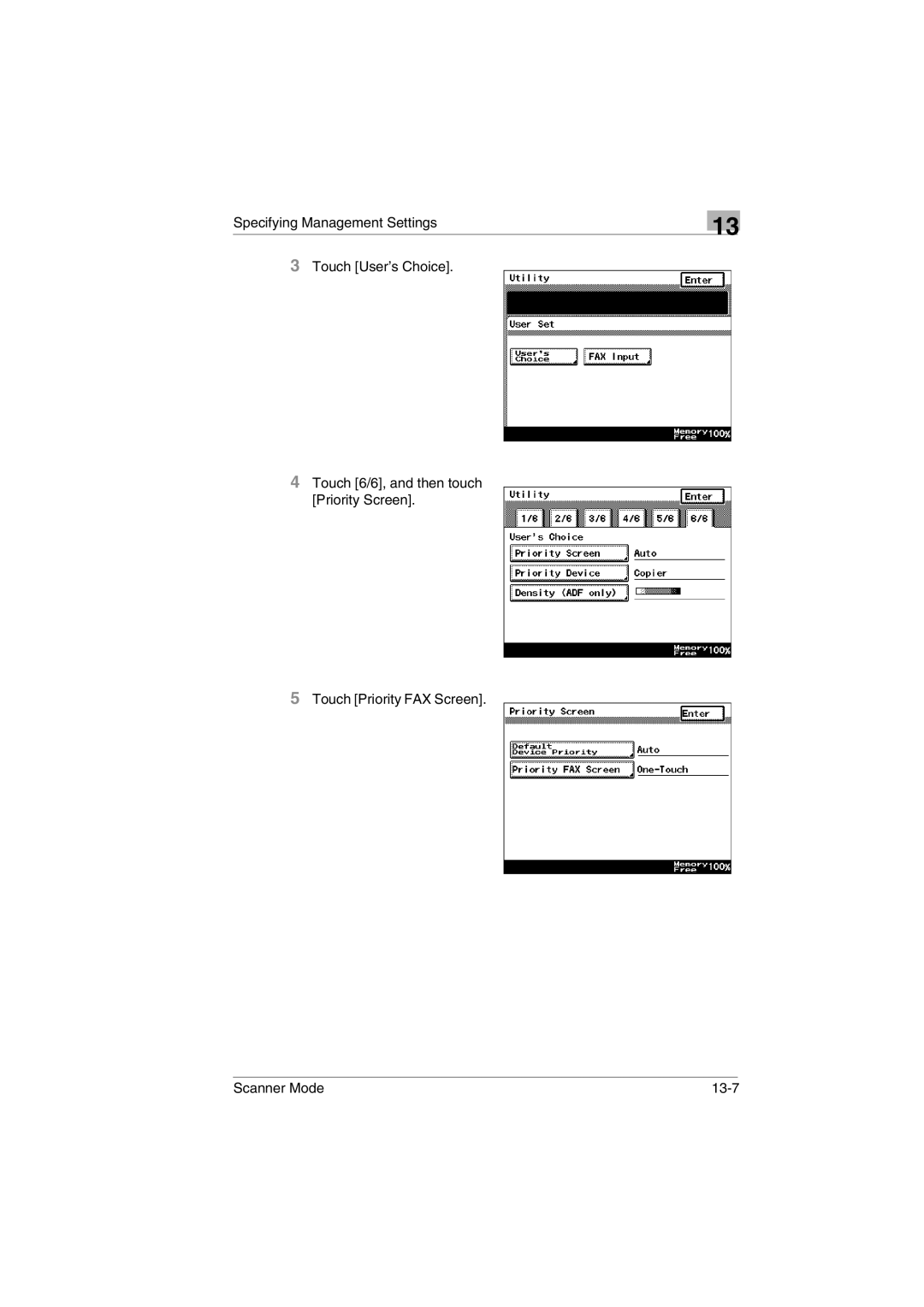 Minolta Scanner Mode user manual 