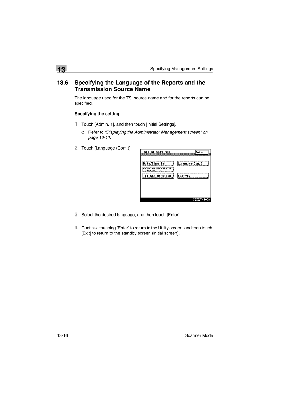 Minolta Scanner Mode user manual 