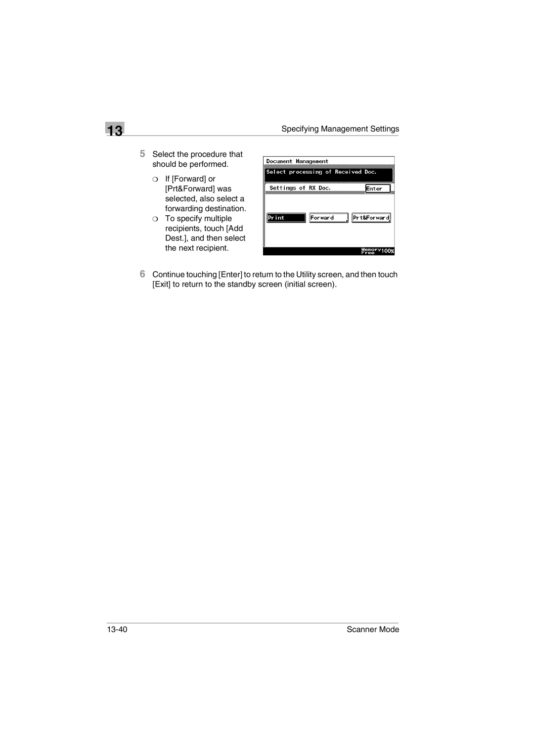 Minolta Scanner Mode user manual 