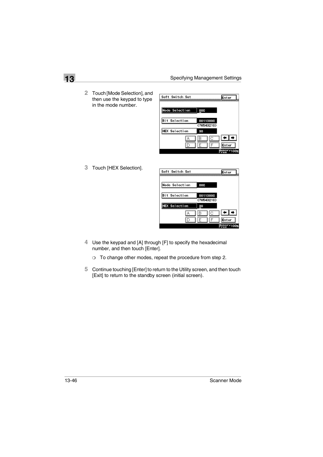 Minolta Scanner Mode user manual 