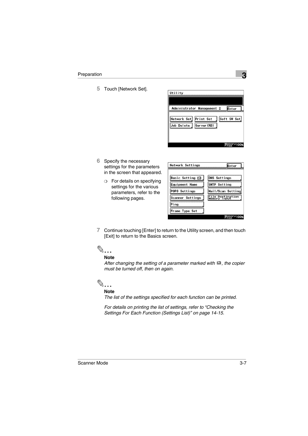 Minolta Scanner Mode user manual 