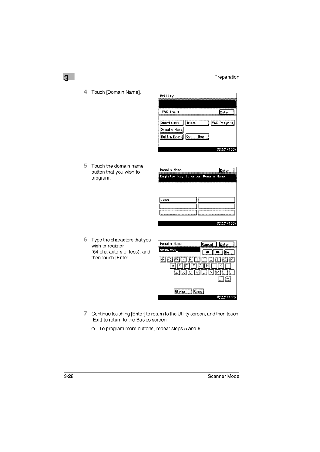 Minolta Scanner Mode user manual 