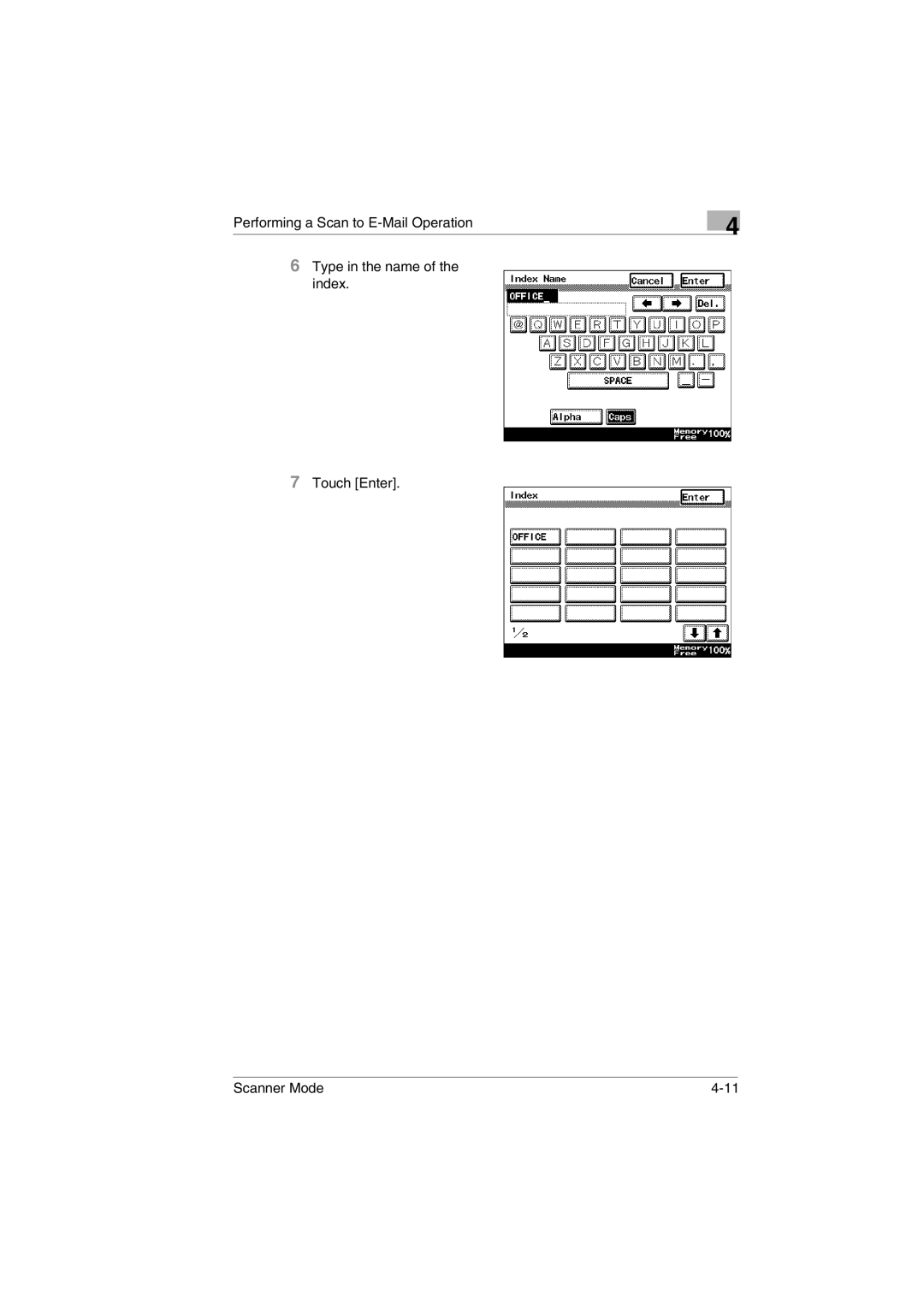 Minolta Scanner Mode user manual 