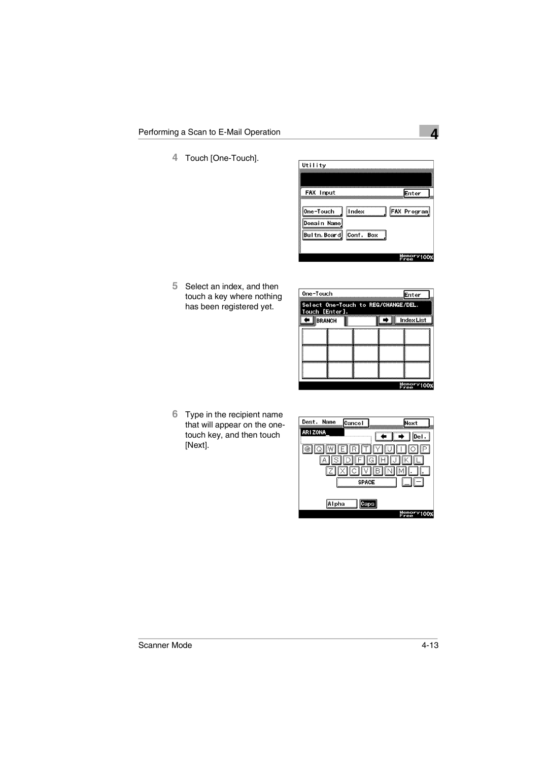 Minolta Scanner Mode user manual 