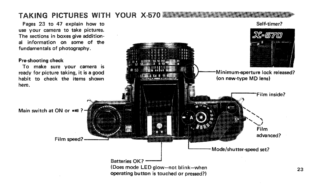 Minolta X-570 Body Only manual 