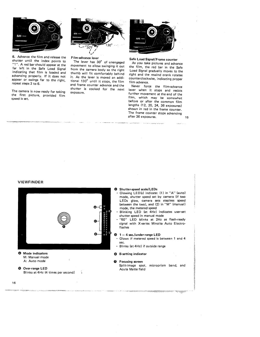 Minolta X-7A manual 