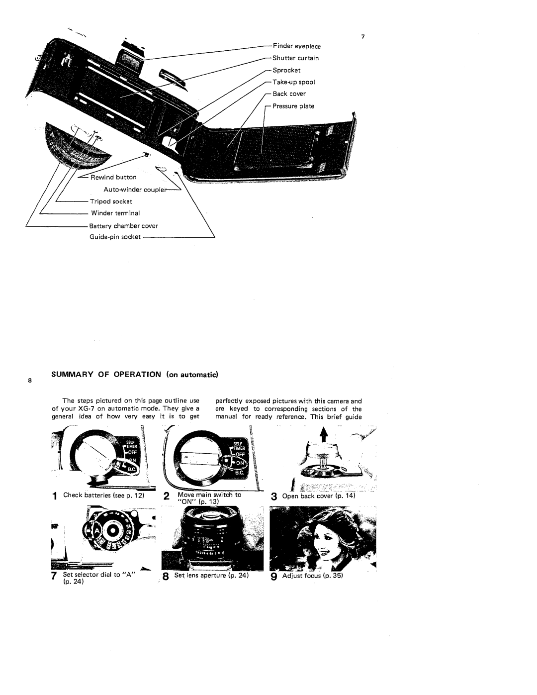 Minolta XG-7 manual 