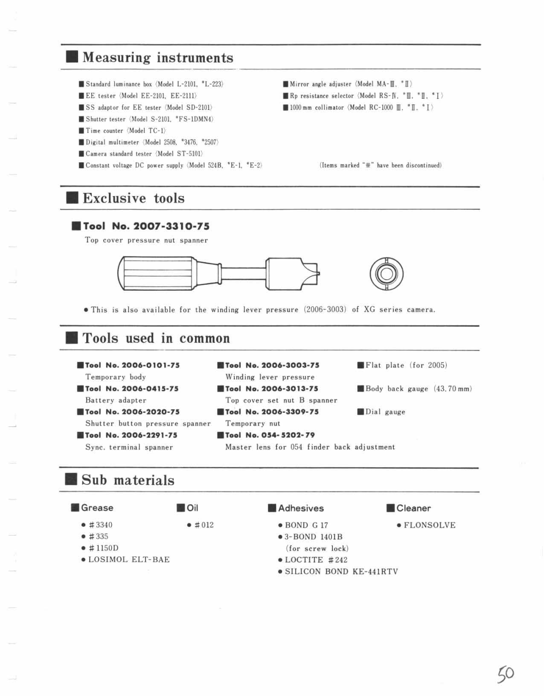 Minolta XG-1 Body Only, XG-A manual 